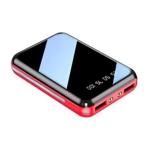 <span class=keywords><strong>Batterie</strong></span> <span class=keywords><strong>externe</strong></span> portable ultra-fine 20000 mAh à double port USB avec charge rapide et design miroir pour smartphones – Idéale pour les voyages - Product Image 2