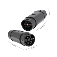 Adaptateur GDON GB/T vers Type 2 32A 250V AC pour recharge de véhicules électriques, convertisseur GBT vers Mennekes monophasé triphasé, norme chinoise IEC 62196