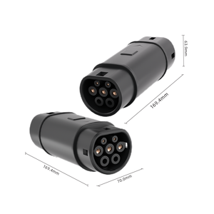 อะแดปเตอร์ GDON GB/T เป็น Type 2 32A 250V AC สำหรับชาร์จรถยนต์ไฟฟ้า แปลง GBT เป็น <span class=keywords><strong>Mennekes</strong></span> เฟสเดียว 3 เฟส มาตรฐานจีน IEC 62196 - Product Image 2