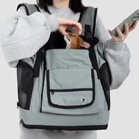 Sac à dos de transport mains libres pour animaux de compagnie, design ergonomique pour la poitrine, libérez vos mains pour la marche quotidienne, idéal pour petits chiens et chats