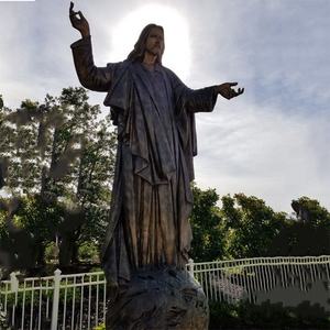 Personalizado Iglesia Católica Luterana Escuela Latón Fundición Resucitado <span class=keywords><strong>Cristo</strong></span> Jesús Estatua Tamaño Real Cruz Resucitado Jesús Bronce Escultura - Product Image 4