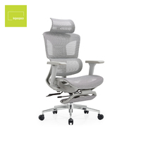 Chaise de bureau ergonomique de luxe moderne pour manager, chaise de direction, chaise de bureau réglable en maille
