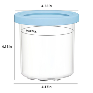 Accessoires Ninja Creami : 4 récipients et cuillères pour crème glacée, compatibles avec les séries XSKPLID2CD / NC299AM / C300s - Product Image 6