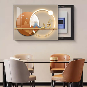 Nouvelle conception de <span class=keywords><strong>peinture</strong></span> décorative en acrylique nordique avec éclairage LED dans la pièce pour la décoration de la maison - Product Image 5