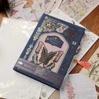Nouveau carnet A6 2026 au design papillon gothique avec fermeture magnétique, idéal pour le journaling et les voyages