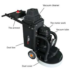 Pulidora de Pisos de Concreto Portátil de 220V/380V con Motor y Caja de Cambios, Potencia de Motor de 5.5KW para Pulir Superficies de Concreto - Product Image 2