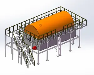 Forno swing rotomolding máquina e caiaque e barco rotomolding moldes