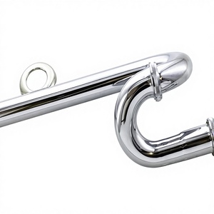 Robinet <span class=keywords><strong>d</strong></span>'arrêt de lavabo moderne chromé avec filtre à <span class=keywords><strong>d</strong></span>échets pour salle de bain - Product Image 2