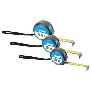 Cinta Métrica Magnética Fervi de 3M, 5M, 8M, con Hoja de Acero, Retorno Automático, Botón de Bloqueo, Herramienta de Medición Métrica - Product Image 1