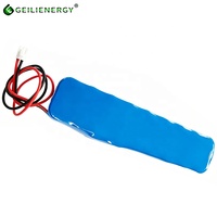 بطارية ليثيوم قابلة لإعادة الشحن GLE 146.52Wh 3S6P 11.1V 13200mAh 18650 لإضاءة المسرح مع موصل VHR ثنائي السن 3.96 مم