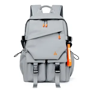 Stilvoller Schulrucksack Herren Bücher-rucksack Freizeit Trend Sport-Rücksack mit USB-Ladestation Schulkinder-Buchsack