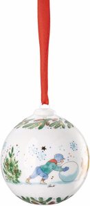 Boules de Noël en céramique personnalisées avec logo, de haute qualité, classiques, en gros, directement de l'usine - Product Image 3