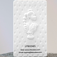 Personnalisation professionnelle de cartes de visite en papier 3D gaufré concave-convexe de haute qualité, adaptées aux designs complexes
