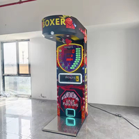 Machine de boxe électronique à monnayeur pour parc d'attractions, machine de frappe de boxe d'arcade, garantie 1 an, version anglaise