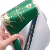 Fabricant d'étiquettes professionnelles, colle thermofusible, étiquettes adhésives durables et imperméables en rouleau pour aliments liquides, PP personnalisé et coloré