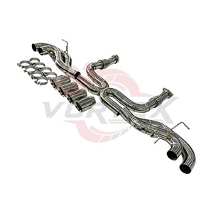 Sistema de escape de alto rendimiento Vortex SS304 compatible con Chevrolet Corvette C8 Z51, silenciador de carreras con puntas cuádruples. - Product Image 2