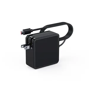 Fonte de alimentação magnética para laptop 65W, carregador tipo C DC, adaptador de energia para macbook pro air, UK, US, AU, EU