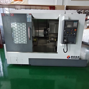 Multi Functional Automatic Inclined Bed <strong>Linear</strong> Guide <strong>Cnc</strong> <strong>Machine</strong> <strong>Tool</strong>, Efficient <strong>Cnc</strong> Lathe HS50-460CY Wheel Rim <strong>Cnc</strong> Lathe - Product Image 1