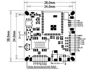 2W khuếch đại + 200mW Wifi halow mô-đun Drone Video Truyền hình ảnh 802.11ah có dây IP Camera FPV máy phát không dây người gửi - Product Image 5