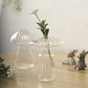 Vase en verre en forme de champignon Terrarium Vente en gros directe d'usine en Chine