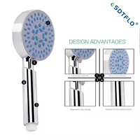 Haute qualité ABS plastique plusieurs Modes salle de bain système de douche pommeau de douche à main pluie ensemble de douche à main