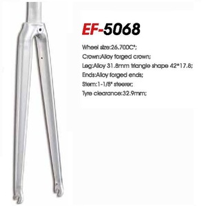 Hợp kim nhôm xe đạp phía trước ngã ba, xe đạp cứng nhắc ngã ba 20 '', 24'',26 '', 700C, phụ tùng xe đạp đường - Product Image 6