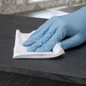 Cleanroom Knit Wiper 100% Polyester 130g/m2 9x9 Inch Ultrasonic Seal - Product Image 2