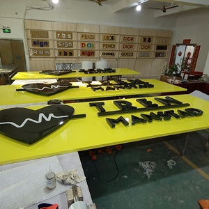 Letrero de Metal 3D Personalizado con Personajes Luminosos Alto Brillo Led Iluminado Letra 3D Signo Género Luz de Trabajo - Product Image 1