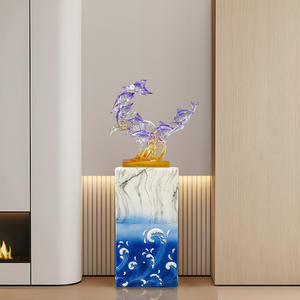 Estatuilla esculpida de resina epoxi grande de piso a techo Decoración de vestíbulo de hotel y oficina de lujo para el hogar - Product Image 3