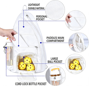 Bolsa de Pádel de Material 600D 420D, Mochila para Raquetas de Tenis y Pickleball, para <span class=keywords><strong>Accesorios</strong></span> de Gimnasio, Hecha en China para América, Corea y Reino Unido - Product Image 2