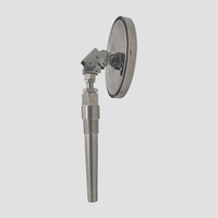 150mm Stainless Steel Adjustable Bimetal Thermometer with Sleeve