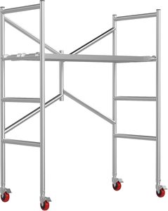 Bạc 500lbs Công suất cán giàn giáo làm việc nền tảng bánh xe nhà máy bán trực tiếp cho sơn nội thất xây dựng nhà sử dụng - Product Image 4