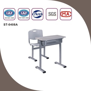 Modern Metal Student School Desk and <b>Chair</b> Set With Adjustable Height for Classroom Use SONGYE Brand 1 Year Warranty ST-0408A ST - Product Image 2