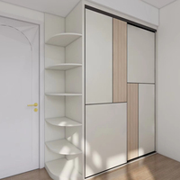 Armoire coulissante en bois pour chambre à coucher, fabrication d'armoires coulissantes, bon prix, armoire coulissante moderne