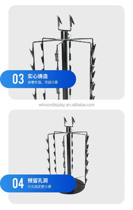 Retail Potato Display Rack Snack Holder Countertop Organizer Candy Cart Holder Metal Stand With 72 <b>Clips</b> - Product Image 6