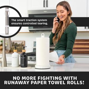 Portasciugamani di carta in acciaio inossidabile con pompa a spruzzo a una mano, bottiglia spruzzatrice da 5 once, ventose pesanti - Product Image 5