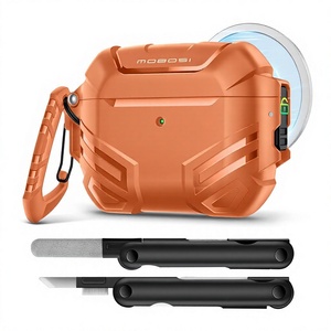 Étui MOBOSI pour AirPods Pro 3 avec verrouillage, compatible avec les AirPods de 3e génération, coque rigide de qualité supérieure pour AirPods Pro 3 avec kit de nettoyage et porte-clés - Product Image 1
