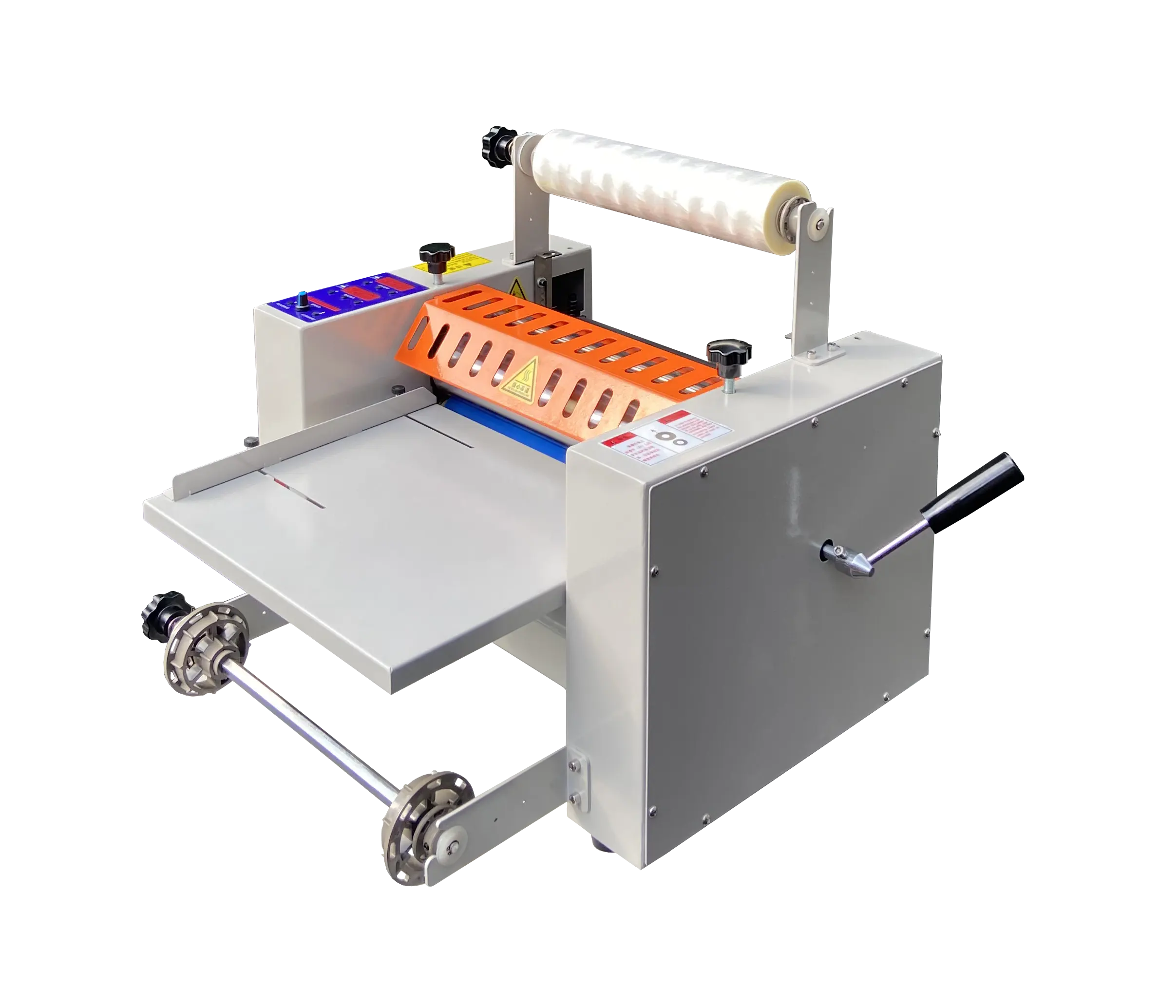 beliebtes produkt doppelseitige einstellbare geschwindigkeit manuell a2 a3 heiß-kalt-laminierungsmaschine laminationsmaschine für büro