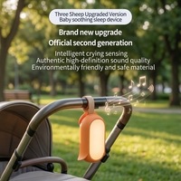 Machine à bruit blanc portable avec capteur de pleurs de bébé, veilleuse et machine à sons pour le sommeil, rechargeable par USB, apaisant pour un sommeil réparateur