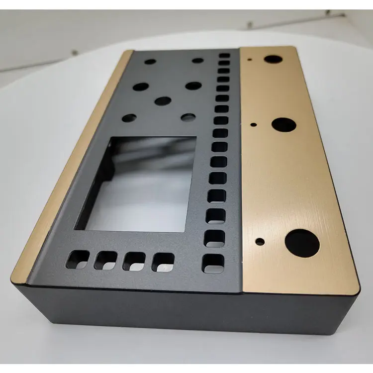 Custom CNC meccanico in alluminio anodizzato strumento musicale sintonizzatore gStrigns piccolo pannello scatola di apparecchiature elettroniche