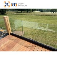 Balustrade RG140 sans cadre, garde-corps en plexiglas, robinet de piscine en acrylique d'Australie et clôture en verre acrylique pour piscine avec garde-corps de terrasse