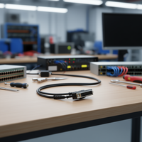 Câble Moxa Link CBL-RJ45F25-150 Connecteur standard D-Sub 25 broches traversant Modèle 64331 Taïwan