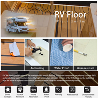 Rouleau de sol en PVC pour caravane 20m 2 à 4m 4 couches Revêtement de sol durable imperméable