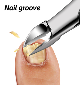 Stainless Steel Toenail <b>Clipper</b> Non Slip Handle Wide Jaw Opening Curved Blade Pedicure Tool <b>for</b> <b>Thick</b> <b>Nails</b> - Product Image 3