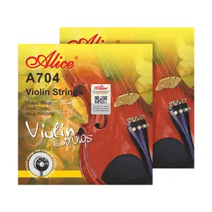 Wholesale violin string professional Alice A704 steel core+stainless steel violin string set