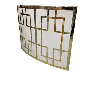 Hersteller heißer Verkauf Acryl Hochzeits tisch goldene Hochzeit Bar Schrank hinten Ablage fach Tisch Luxus PVC Hochzeits bar