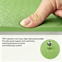 Nouveau style, grande taille, tapis de yoga double en TPE, 8 mm, imperméable, antidérapant, résistant, écologique, vente en gros d'usine