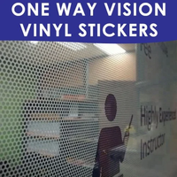 Vinilo Adhesivo para Ventanas de Automóviles, Ecológico, Brillante, Duradero, de Visión Unidireccional, para Publicidad Exterior