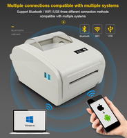 Mini imprimante thermique d'autocollants FBA 4x6 pouces imprimante d'étiquettes d'expédition avec résolution de 203dpi, reçu de caisse et style de couleur