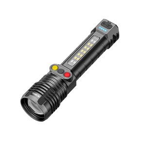 Lampe torche LED 3 couleurs Smiling Shark, zoom multi-sources, longue portée, pour travaux d'extérieur et d'entretien - Product Image 2